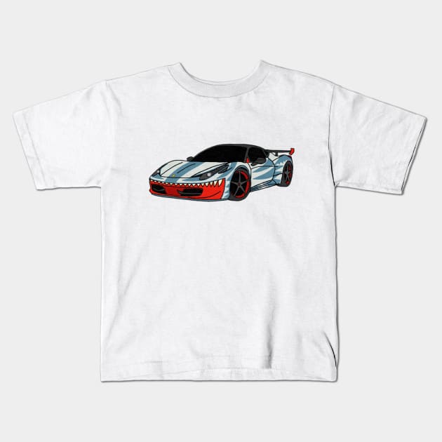 Ferrari 458 Kids T-Shirt by Dwils7924